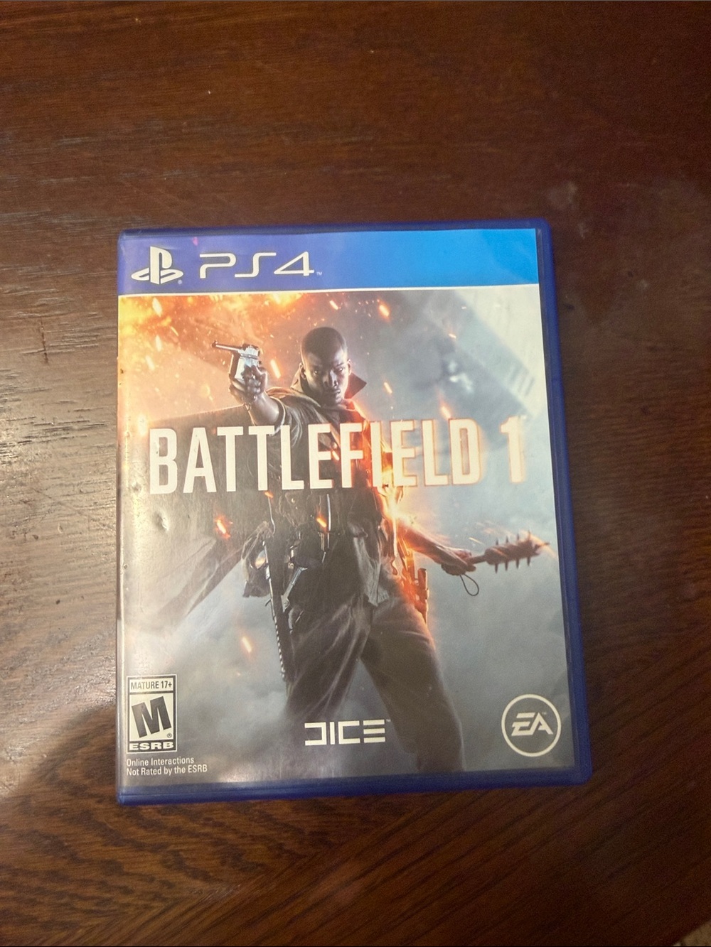 Battlefield 1 PS4 Video Game - Blue Case